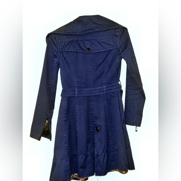 Designer Jean Corduroy Soia & Kyo Long trench coat Asymmetrical belted Size XXS - Picture 6 of 12